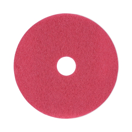 Boardwalk Buffing Floor Pads, 18" Diameter, Red, PK5 BWK4018RED